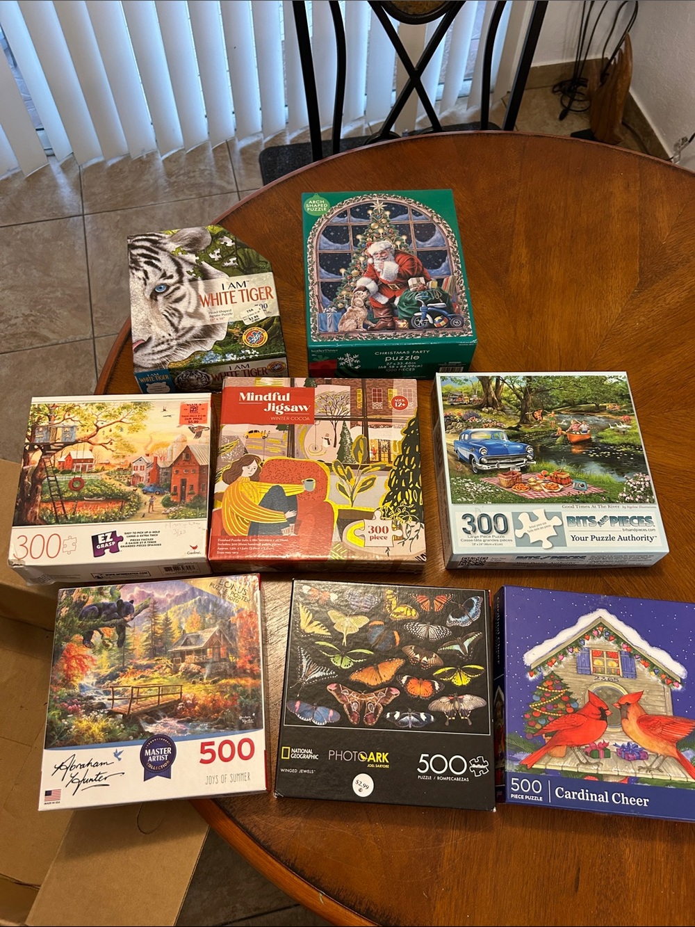 Puzzles - Eight family themed puzzles.